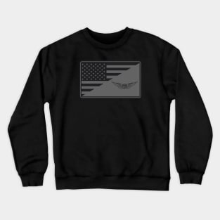 Army Aviation Wings Patch (subdued) Crewneck Sweatshirt